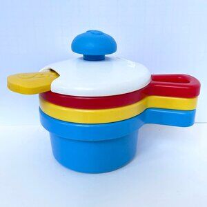 Fisher Price Pots Kitchen Play  Stacking Toys Rattle Mirror Spoon